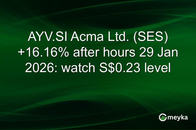 AYV.SI Acma Ltd. (SES) +16.16% after hours 29 Jan 2026: watch S$0.23 level