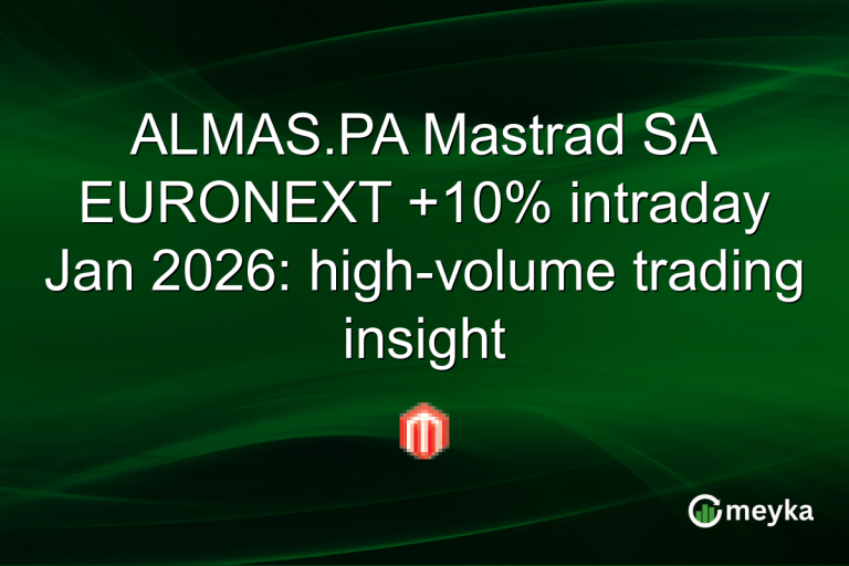 ALMAS.PA Mastrad SA EURONEXT +10% intraday Jan 2026: high-volume trading insight