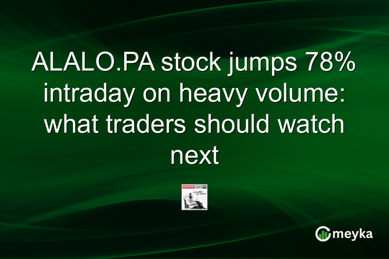 ALALO.PA stock jumps 78% intraday on heavy volume: what traders should watch next
