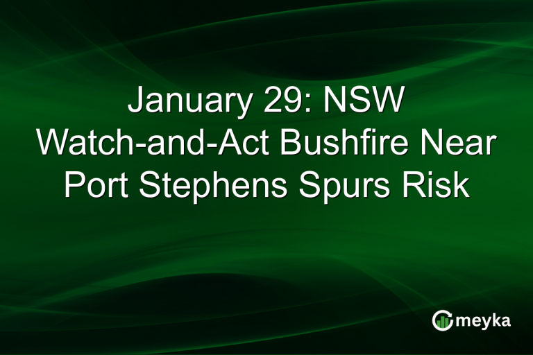January 29: NSW Watch-and-Act Bushfire Near Port Stephens Spurs Risk