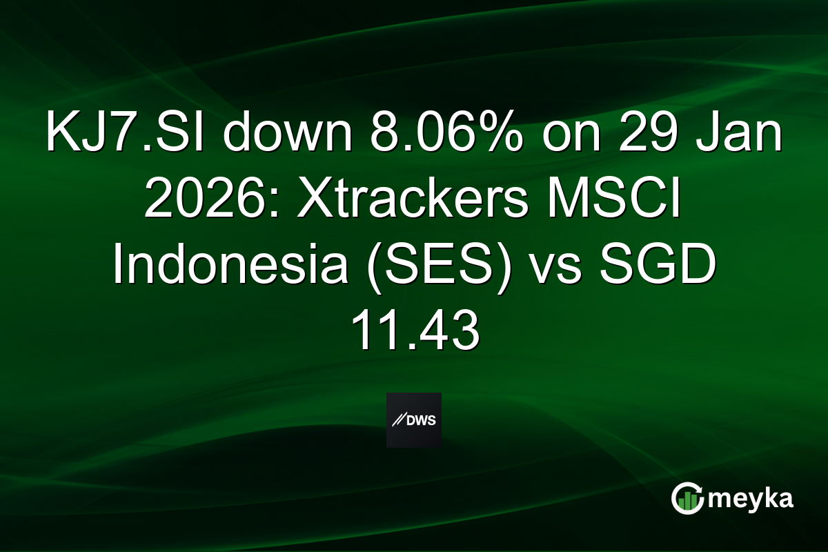 KJ7.SI down 8.06% on 29 Jan 2026: Xtrackers MSCI Indonesia (SES) vs SGD 11.43