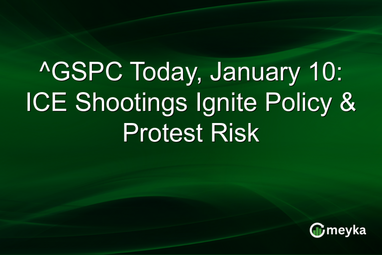 ^GSPC Today, January 10: ICE Shootings Ignite Policy & Protest Risk