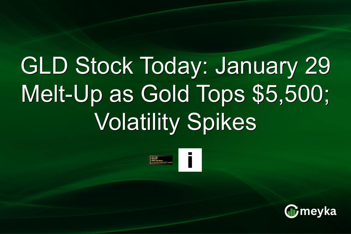 GLD Stock Today: January 29 Melt-Up as Gold Tops $5,500; Volatility Spikes