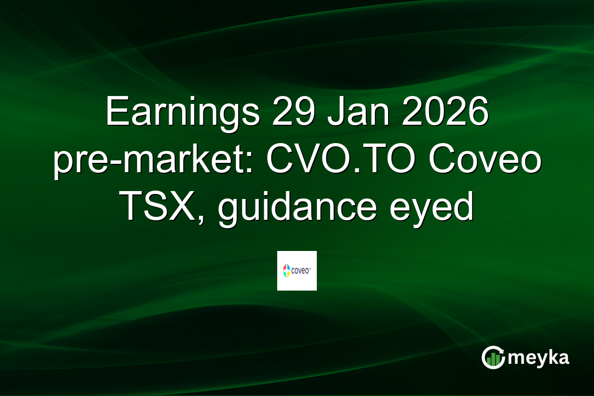 Earnings 29 Jan 2026 pre-market: CVO.TO Coveo TSX, guidance eyed
