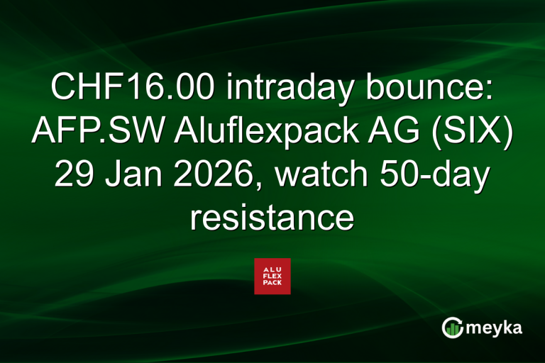 CHF16.00 intraday bounce: AFP.SW Aluflexpack AG (SIX) 29 Jan 2026, watch 50-day resistance