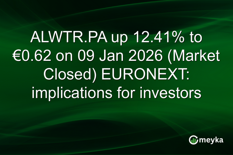 ALWTR.PA up 12.41% to €0.62 on 09 Jan 2026 (Market Closed) EURONEXT: implications for investors