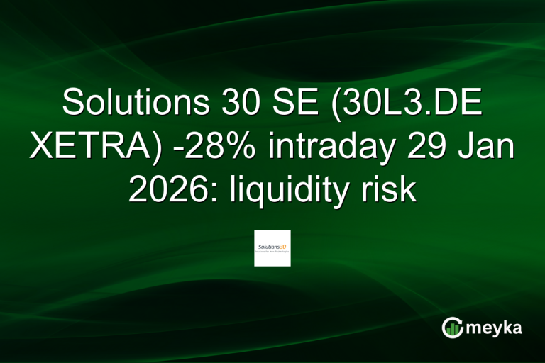 Solutions 30 SE (30L3.DE XETRA) -28% intraday 29 Jan 2026: liquidity risk