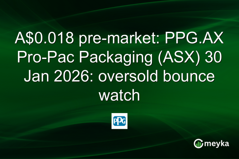 A$0.018 pre-market: PPG.AX Pro-Pac Packaging (ASX) 30 Jan 2026: oversold bounce watch