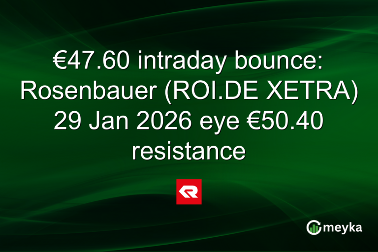 €47.60 intraday bounce: Rosenbauer (ROI.DE XETRA) 29 Jan 2026 eye €50.40 resistance