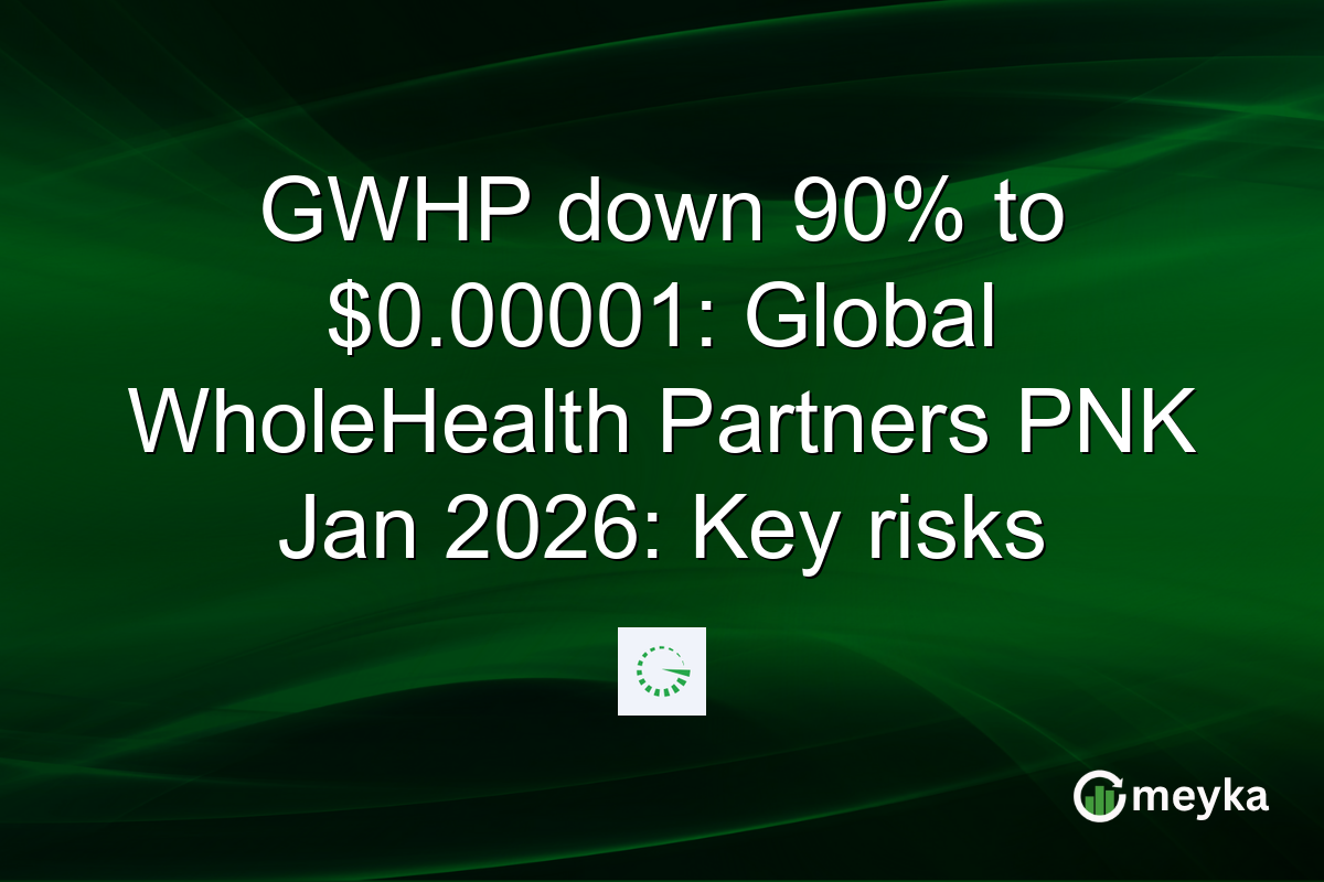 GWHP down 90% to $0.00001: Global WholeHealth Partners PNK Jan 2026: Key risks