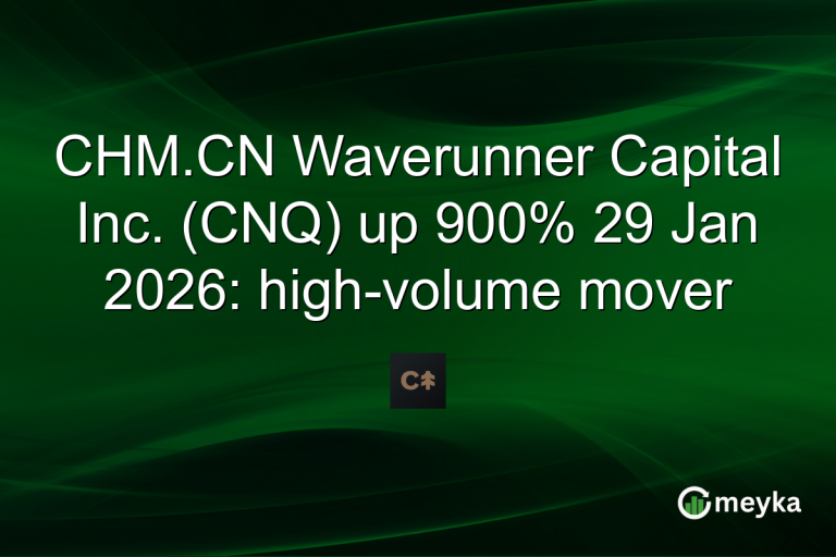 CHM.CN Waverunner Capital Inc. (CNQ) up 900% 29 Jan 2026: high-volume mover