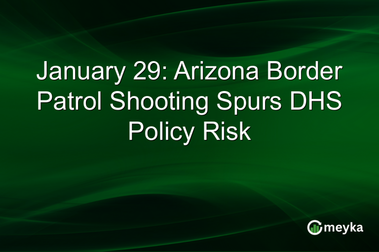 January 29: Arizona Border Patrol Shooting Spurs DHS Policy Risk