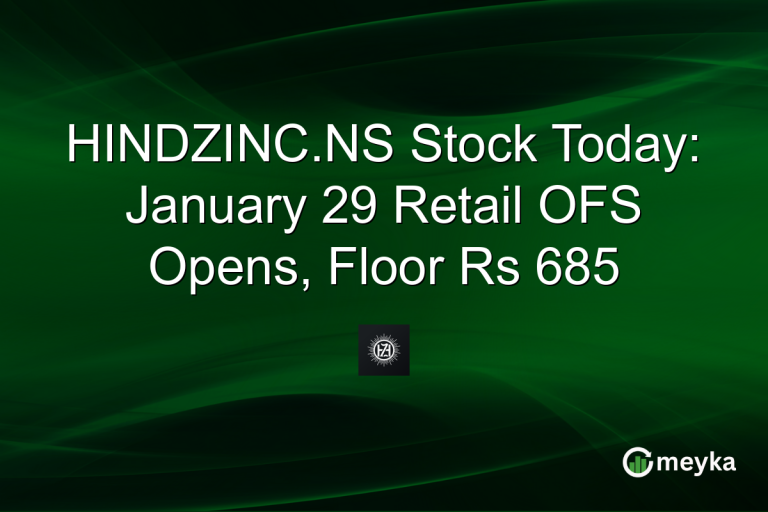 HINDZINC.NS Stock Today: January 29 Retail OFS Opens, Floor Rs 685