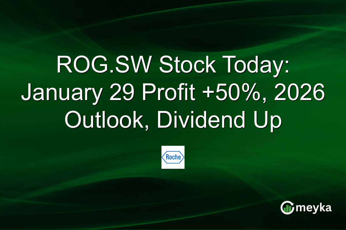ROG.SW Stock Today: January 29 Profit +50%, 2026 Outlook, Dividend Up