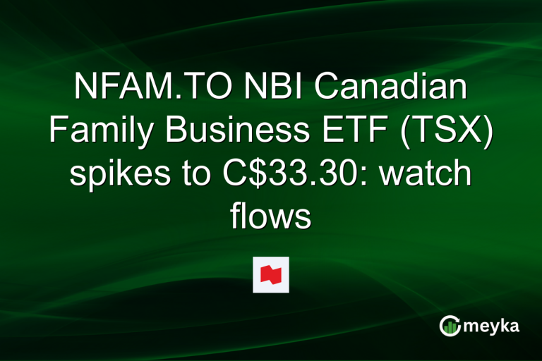 NFAM.TO NBI Canadian Family Business ETF (TSX) spikes to C$33.30: watch flows
