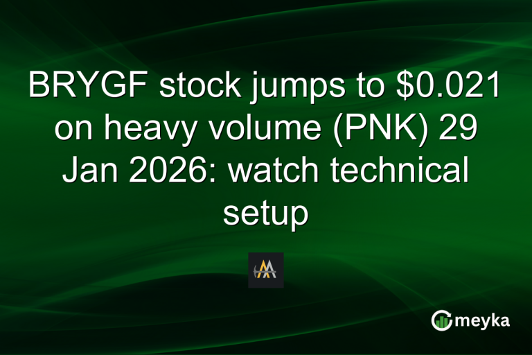 BRYGF stock jumps to $0.021 on heavy volume (PNK) 29 Jan 2026: watch technical setup