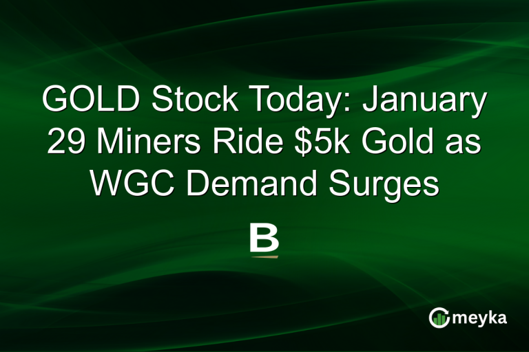 GOLD Stock Today: January 29 Miners Ride $5k Gold as WGC Demand Surges