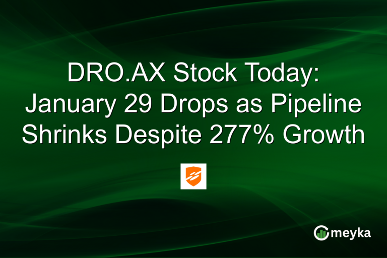 DRO.AX Stock Today: January 29 Drops as Pipeline Shrinks Despite 277% Growth