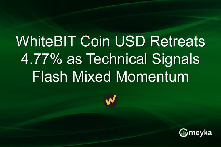 WhiteBIT Coin USD Retreats 4.77% as Technical Signals Flash Mixed Momentum