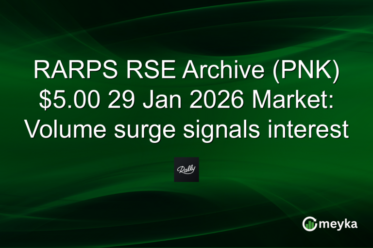 RARPS RSE Archive (PNK) $5.00 29 Jan 2026 Market: Volume surge signals interest
