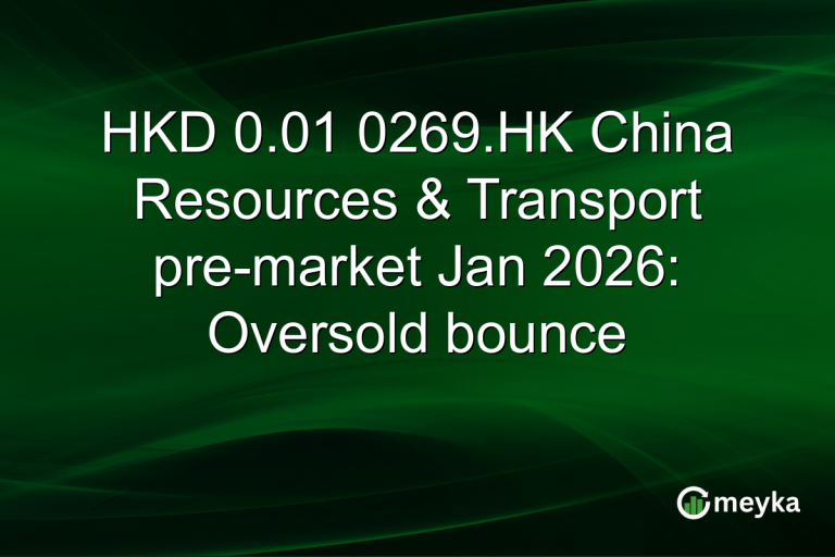 HKD 0.01 0269.HK China Resources & Transport pre-market Jan 2026: Oversold bounce