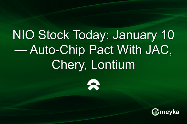 NIO Stock Today: January 10 — Auto-Chip Pact With JAC, Chery, Lontium