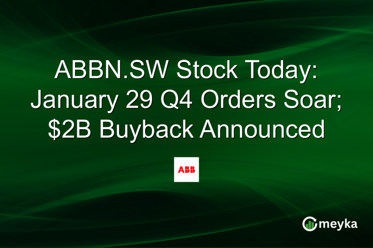 ABBN.SW Stock Today: January 29 Q4 Orders Soar; $2B Buyback Announced