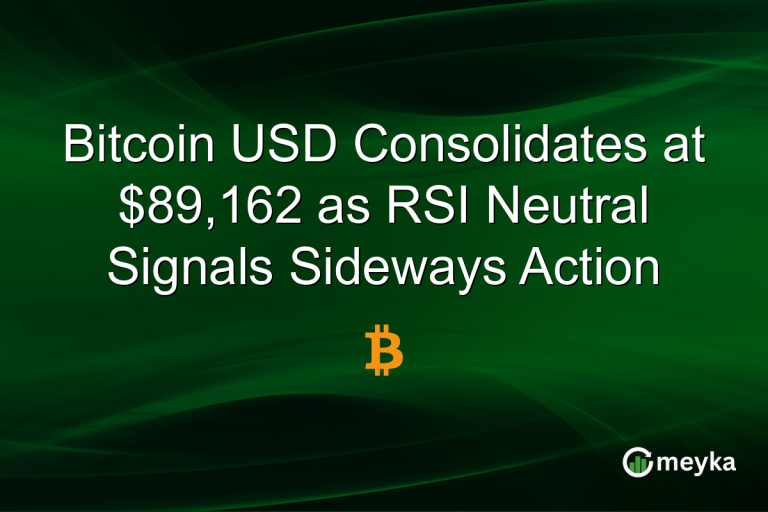 Bitcoin USD Consolidates at $89,162 as RSI Neutral Signals Sideways Action