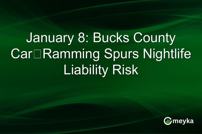 January 8: Bucks County Car‑Ramming Spurs Nightlife Liability Risk