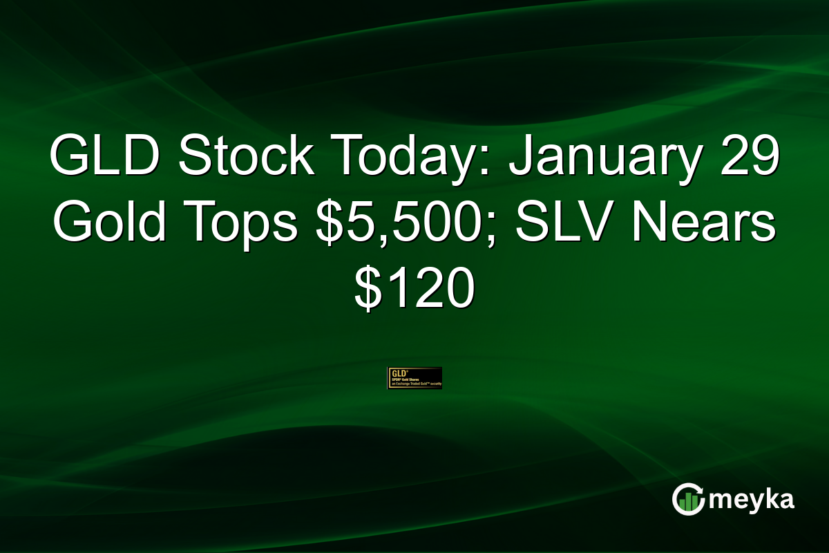 GLD Stock Today: January 29 Gold Tops $5,500; SLV Nears $120