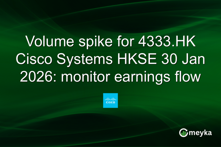 Volume spike for 4333.HK Cisco Systems HKSE 30 Jan 2026: monitor earnings flow