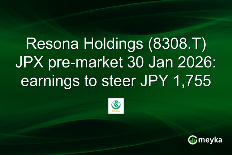 Resona Holdings (8308.T) JPX pre-market 30 Jan 2026: earnings to steer JPY 1,755