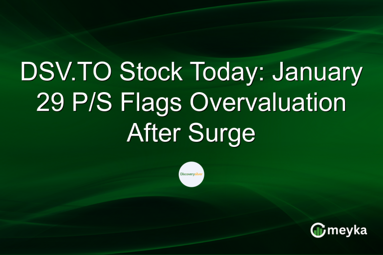 DSV.TO Stock Today: January 29 P/S Flags Overvaluation After Surge