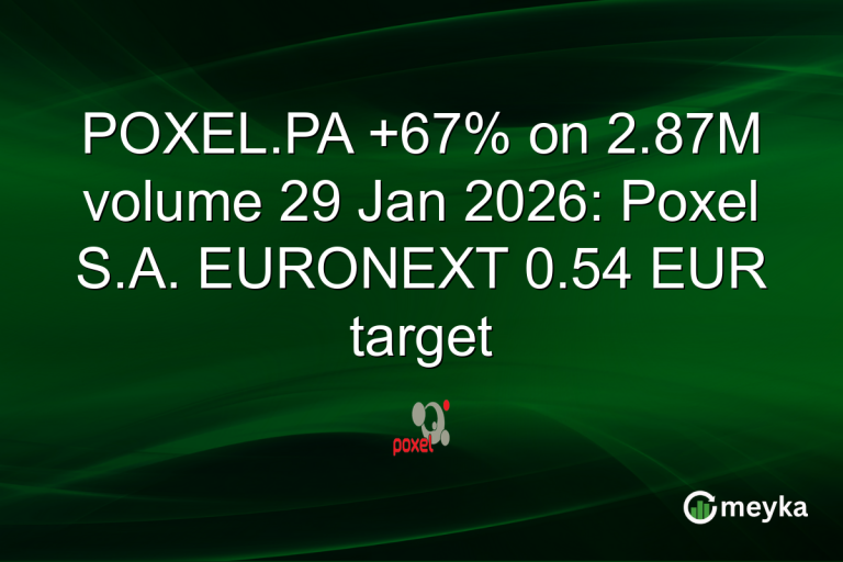 POXEL.PA +67% on 2.87M volume 29 Jan 2026: Poxel S.A. EURONEXT 0.54 EUR target