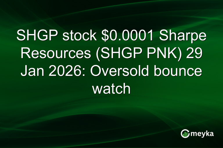 SHGP stock $0.0001 Sharpe Resources (SHGP PNK) 29 Jan 2026: Oversold bounce watch