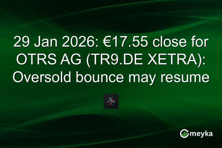 29 Jan 2026: €17.55 close for OTRS AG (TR9.DE XETRA): Oversold bounce may resume