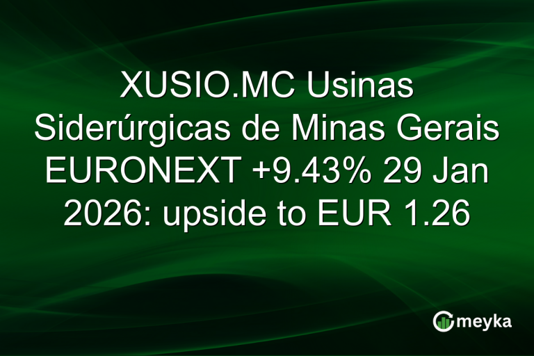 XUSIO.MC Usinas Siderúrgicas de Minas Gerais EURONEXT +9.43% 29 Jan 2026: upside to EUR 1.26