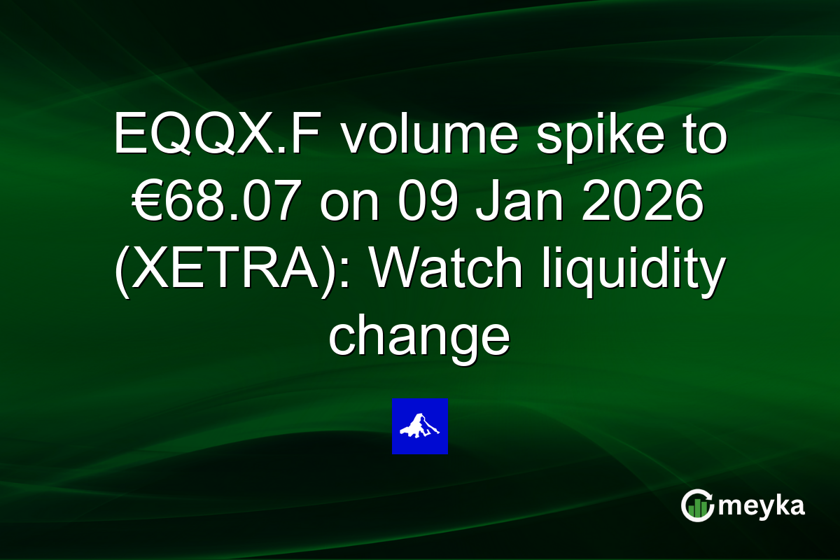 EQQX.F volume spike to €68.07 on 09 Jan 2026 (XETRA): Watch liquidity change