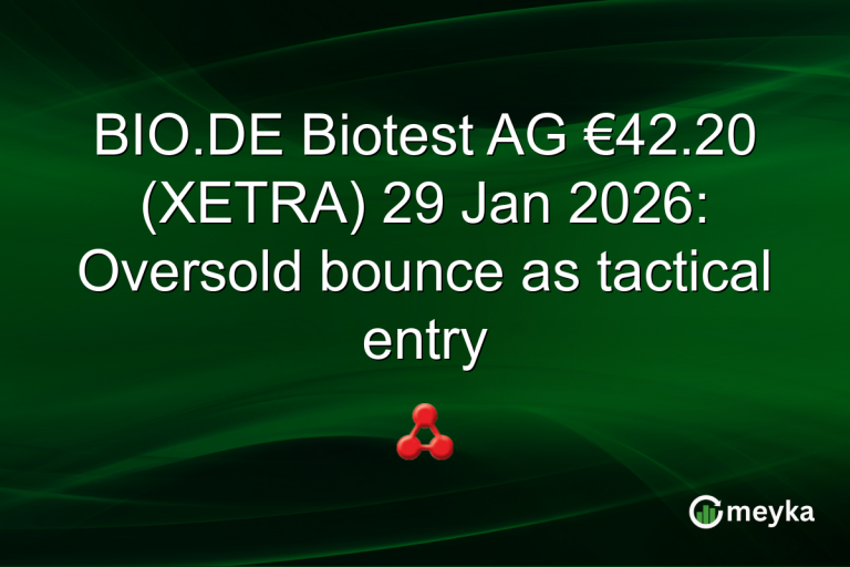 BIO.DE Biotest AG €42.20 (XETRA) 29 Jan 2026: Oversold bounce as tactical entry