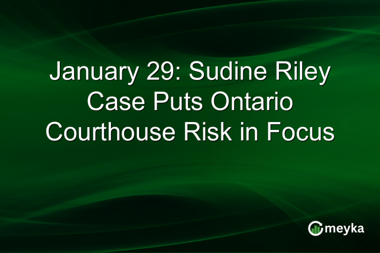 January 29: Sudine Riley Case Puts Ontario Courthouse Risk in Focus