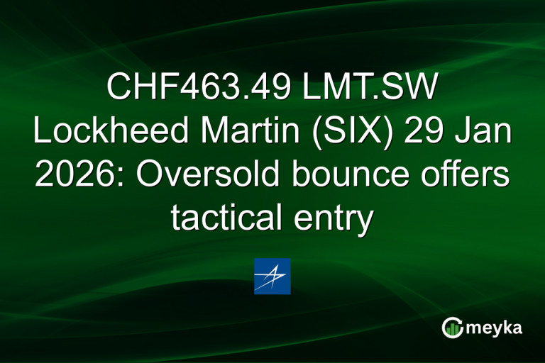 CHF463.49 LMT.SW Lockheed Martin (SIX) 29 Jan 2026: Oversold bounce offers tactical entry