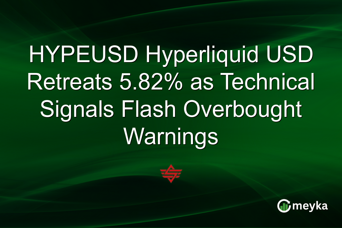 HYPEUSD Hyperliquid USD Retreats 5.82% as Technical Signals Flash Overbought Warnings