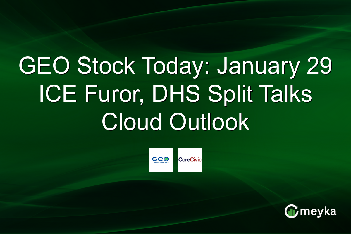 GEO Stock Today: January 29 ICE Furor, DHS Split Talks Cloud Outlook