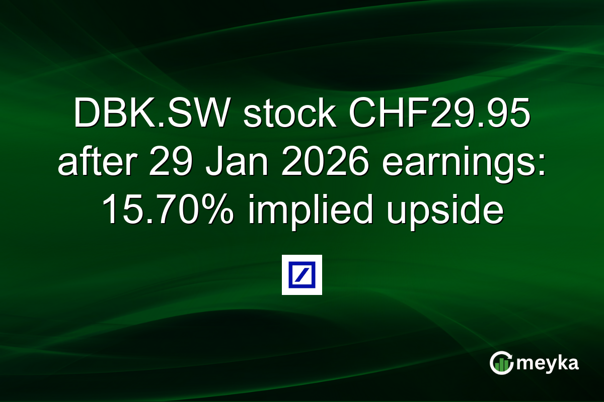DBK.SW stock CHF29.95 after 29 Jan 2026 earnings: 15.70% implied upside