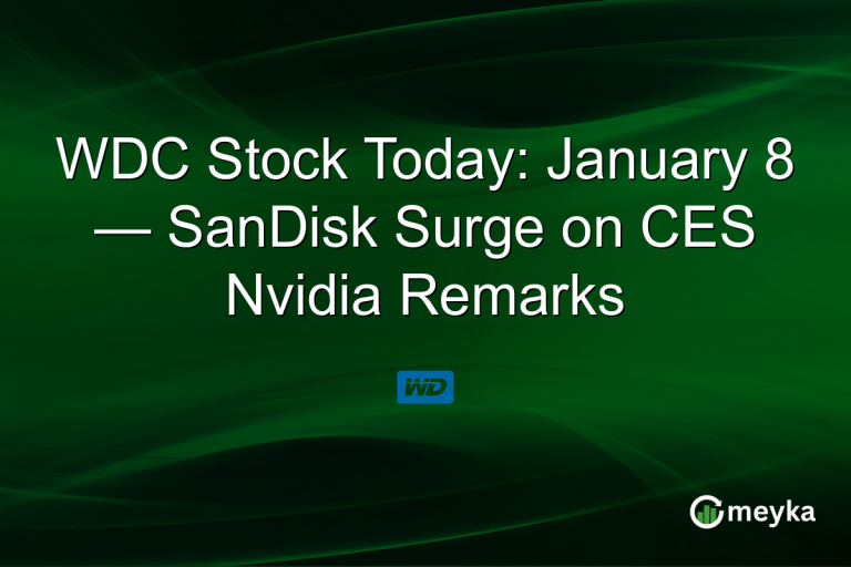 WDC Stock Today: January 8 — SanDisk Surge on CES Nvidia Remarks