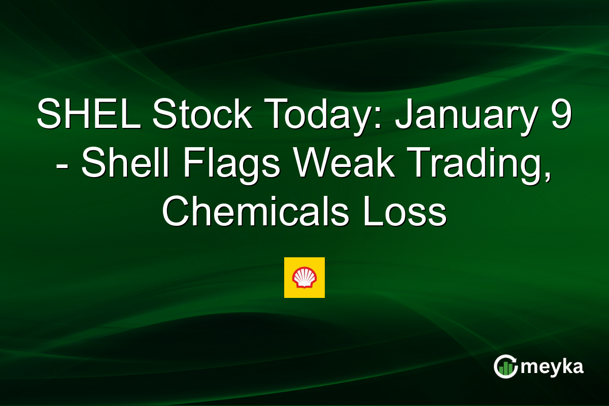 SHEL Stock Today: January 9 - Shell Flags Weak Trading, Chemicals Loss