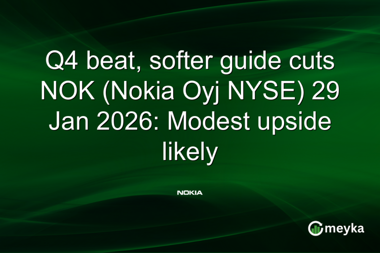 Q4 beat, softer guide cuts NOK (Nokia Oyj NYSE) 29 Jan 2026: Modest upside likely