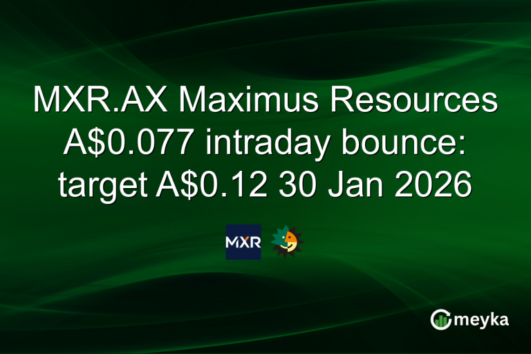MXR.AX Maximus Resources A$0.077 intraday bounce: target A$0.12 30 Jan 2026