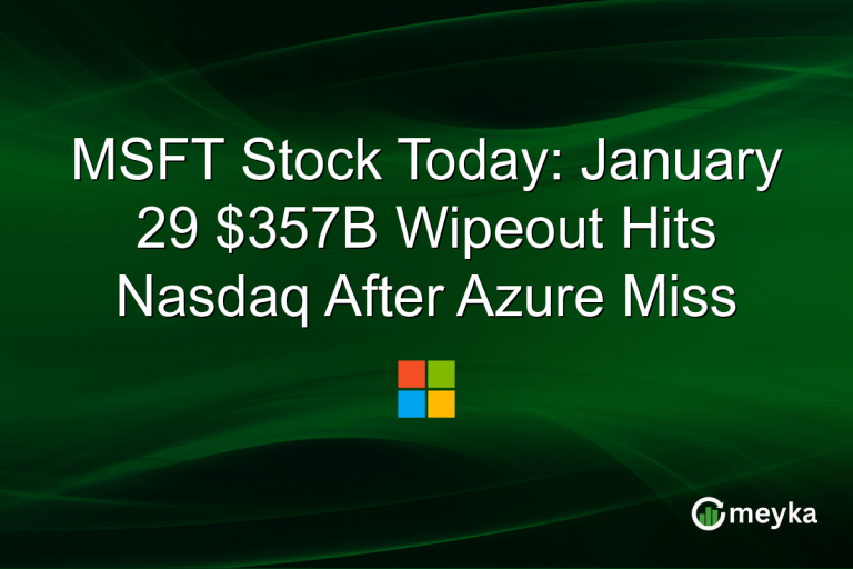 MSFT Stock Today: January 29 $357B Wipeout Hits Nasdaq After Azure Miss