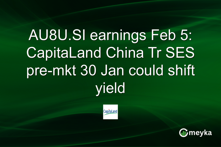 AU8U.SI earnings Feb 5: CapitaLand China Tr SES pre-mkt 30 Jan could shift yield
